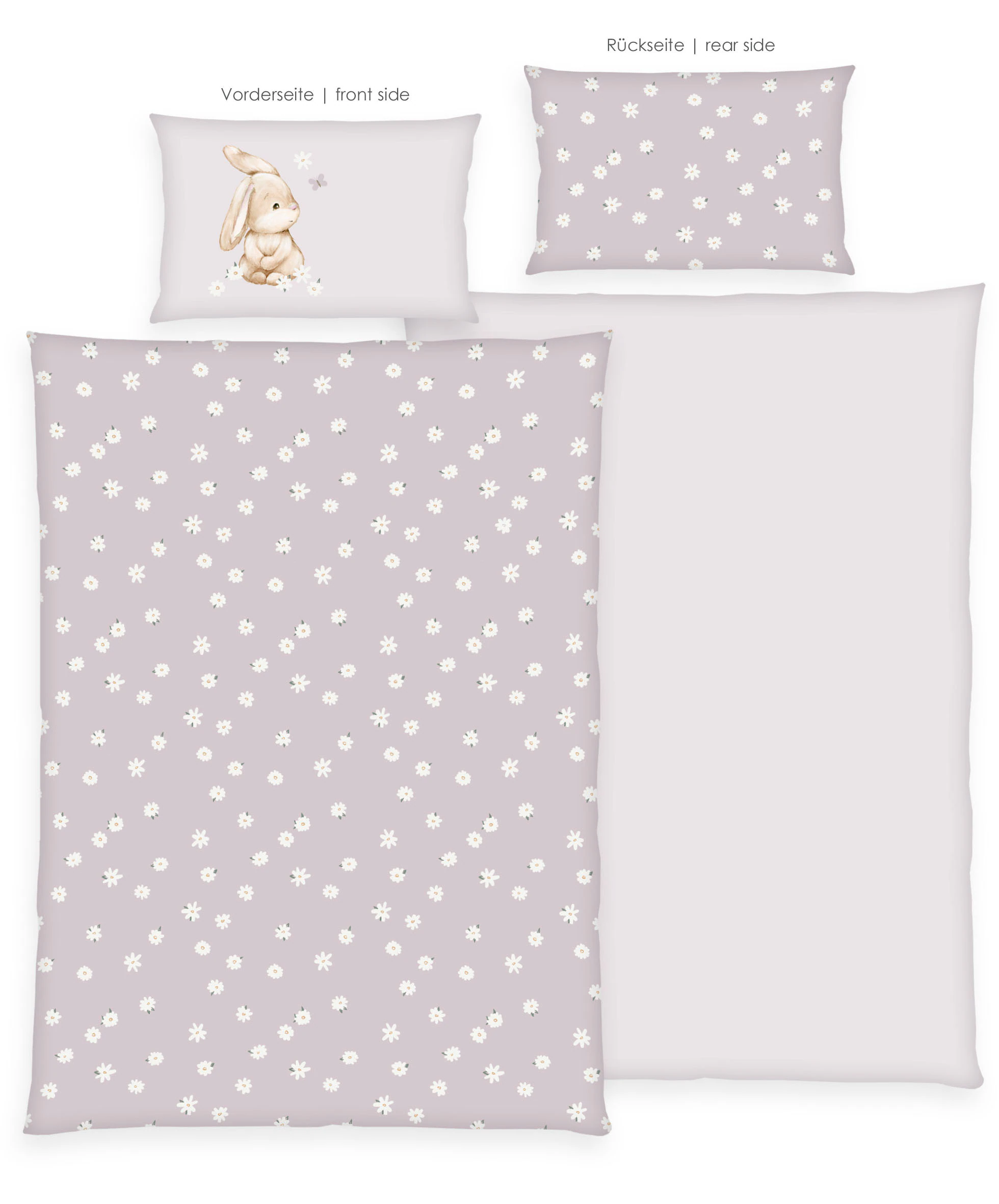 Baby Best Babybettwäsche »BabyBest Flower Bunny«, Flanellbettwäsche günstig online kaufen