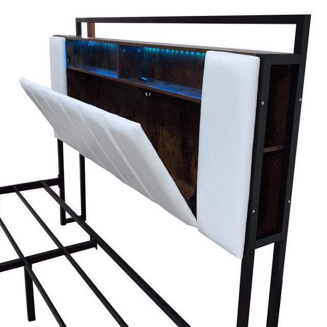 MODFU Polsterbett Multifunktionsbett mit LED-Licht, mit USB-Steckdose (Bett günstig online kaufen
