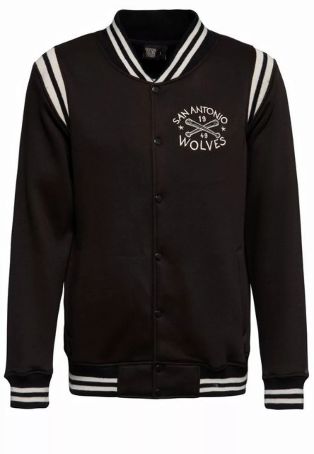 KingKerosin Collegejacke San Antonio Wolves mit Kontrast-Akzenten günstig online kaufen