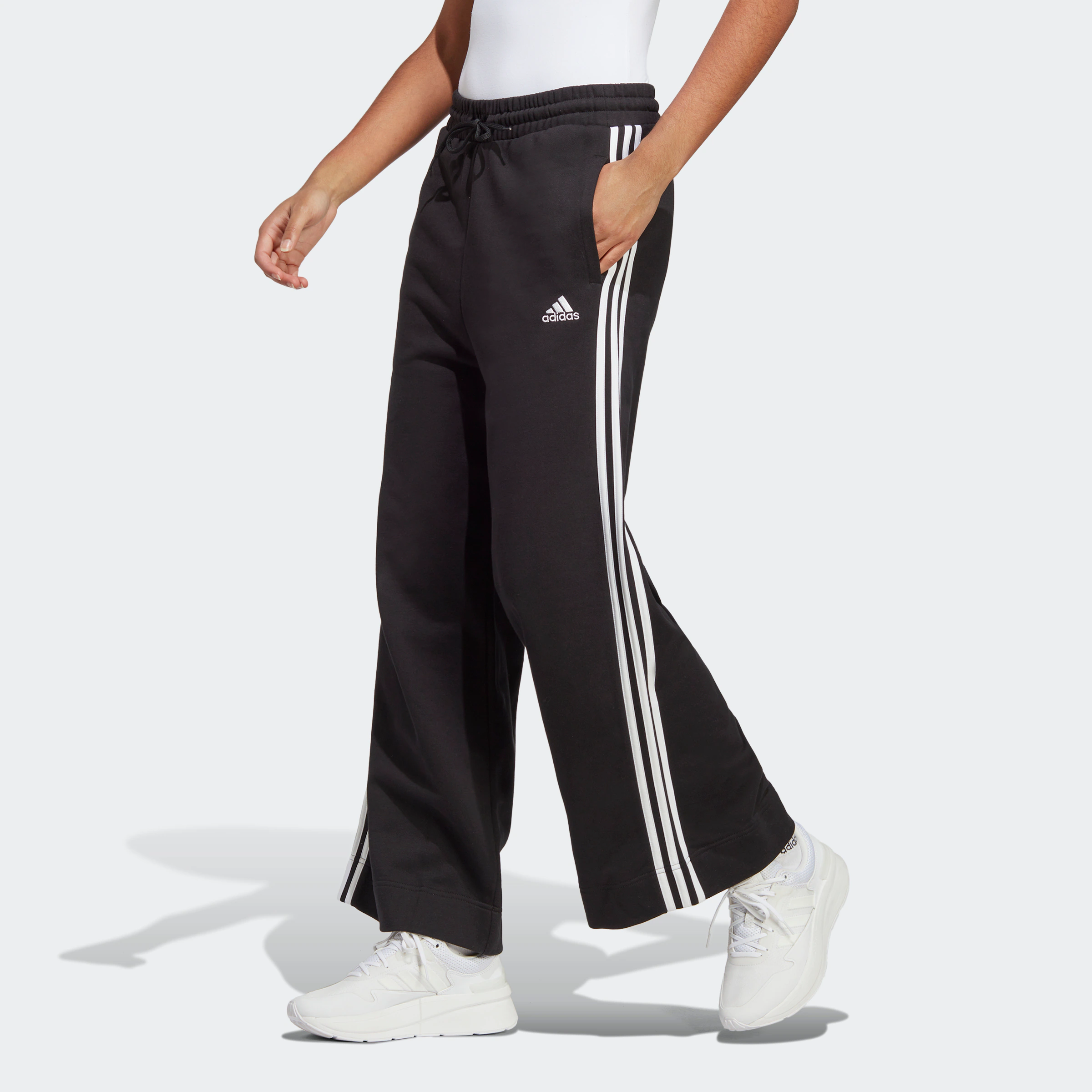 adidas Sportswear Sporthose "ESSENTIALS 3STREIFEN FRENCH TERRY WIDE HOSE", günstig online kaufen