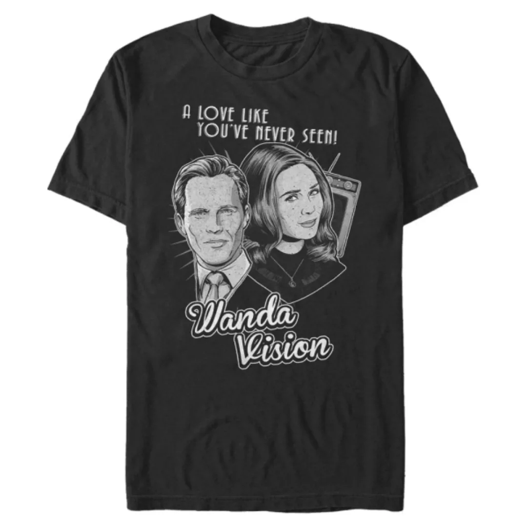 Marvel - WandaVision - Scarlet Witch & Vision Monochrome Wanda - Männer T-S günstig online kaufen