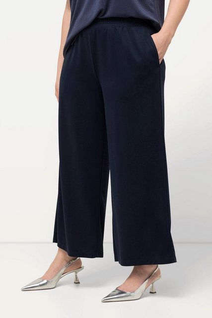 Ulla Popken Culotte Jersey-Culotte weites Bein Elastikbund Modalmix günstig online kaufen