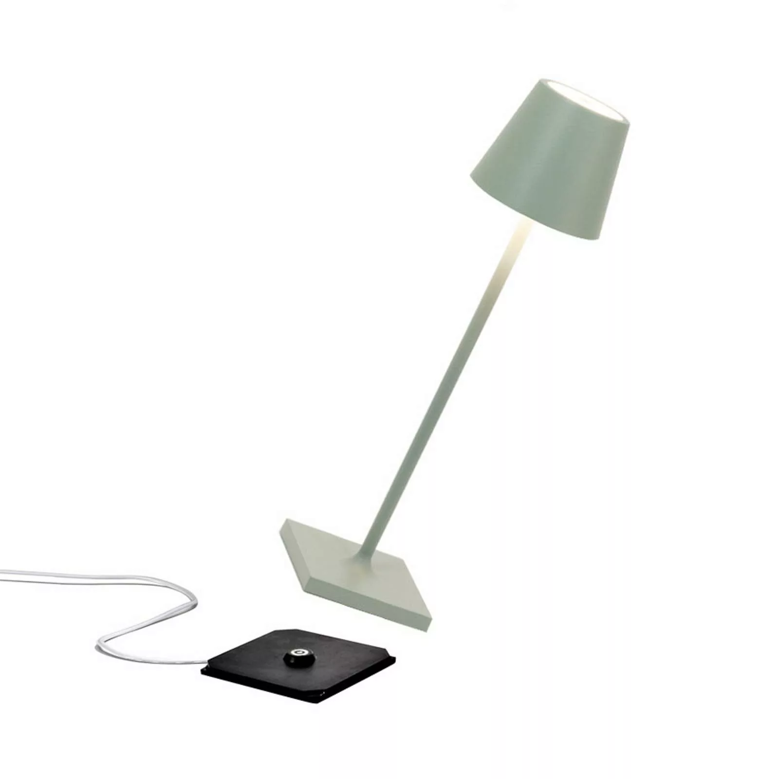 Zafferano LED-Akku-Tischlampe Poldina micro, rostbraun, IP65 günstig online kaufen