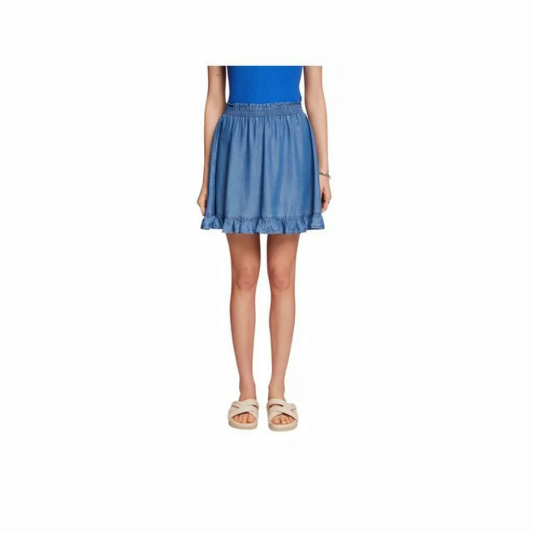 Esprit Jerseyrock mittel-blau passform textil (1-tlg) günstig online kaufen
