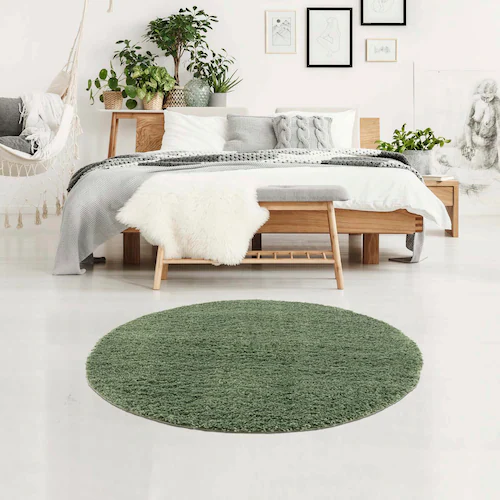 Carpet City Hochflor-Teppich »Pulpy 100«, rund, besonders weich, mit Franse günstig online kaufen