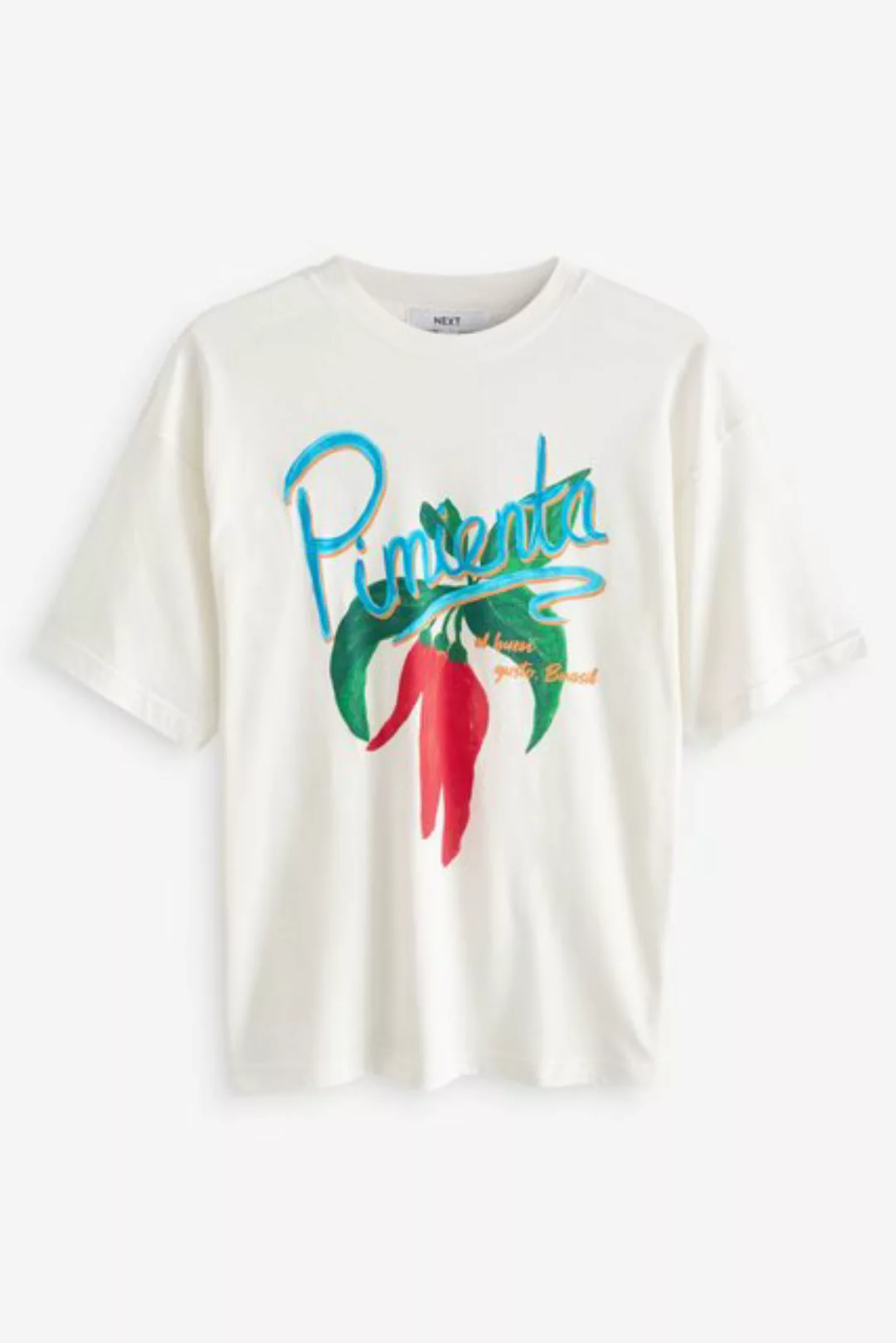Next T-Shirt T-Shirt mit auffälligem tropischem Grafik-Print (1-tlg) günstig online kaufen