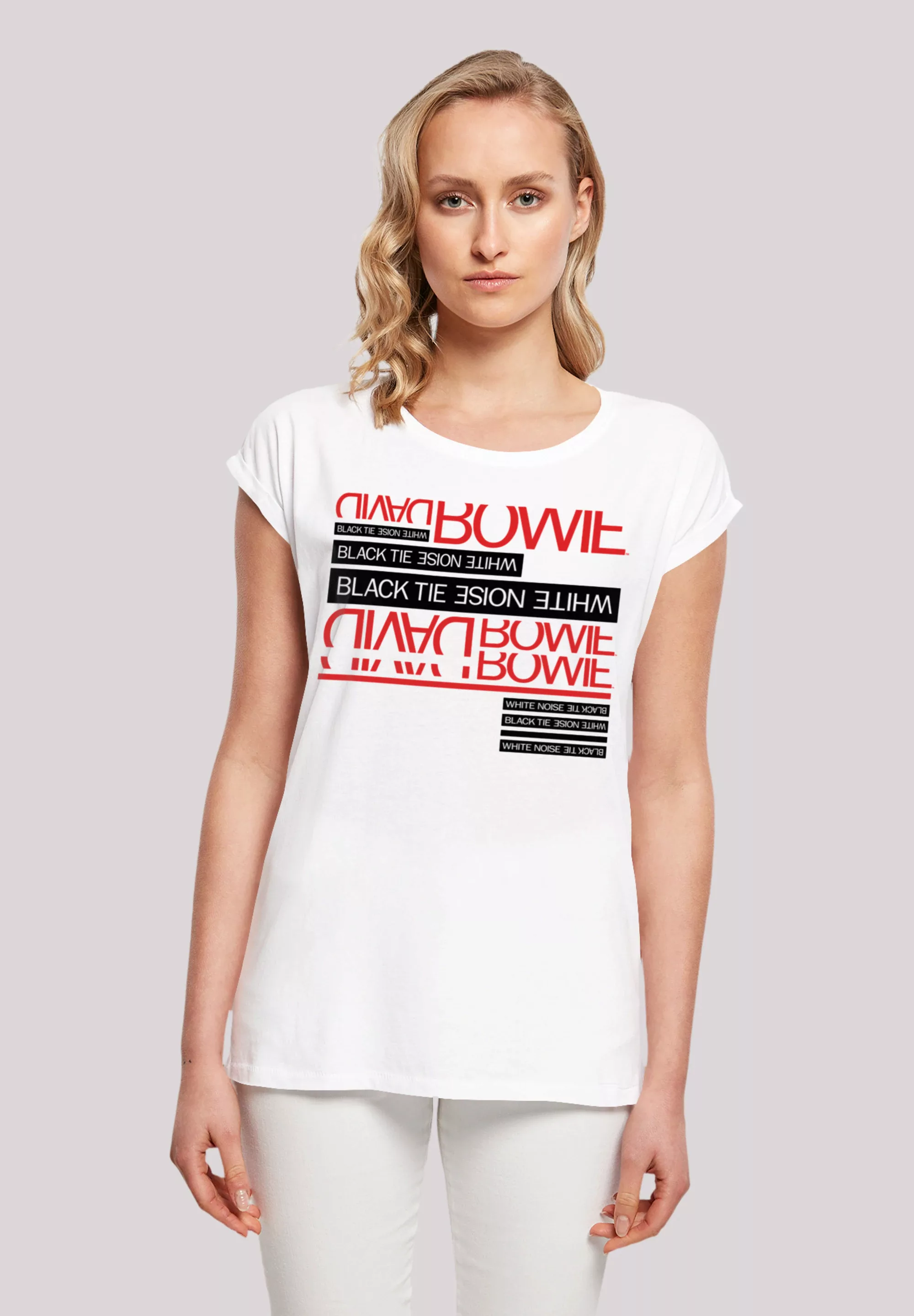 F4NT4STIC T-Shirt "David Bowie Black Tie White Noise" günstig online kaufen