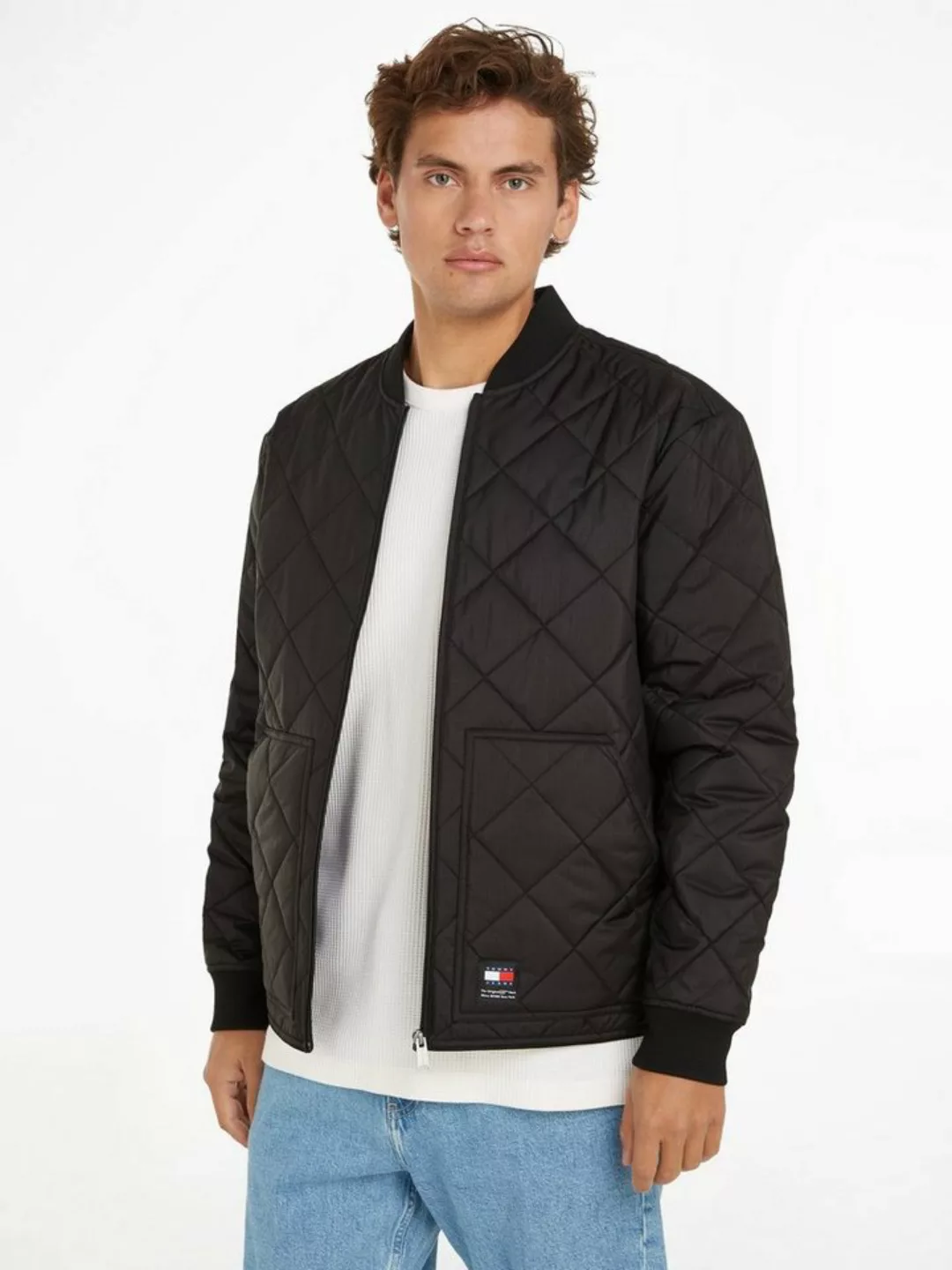 Tommy Jeans Bomberjacke TJM REG ENTRY BOMBER mit Rautenmuster günstig online kaufen