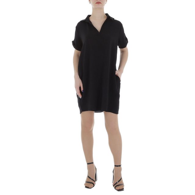 Ital-Design Tunikakleid Damen Freizeit (86164439) Kreppoptik/gesmokt Kleid günstig online kaufen