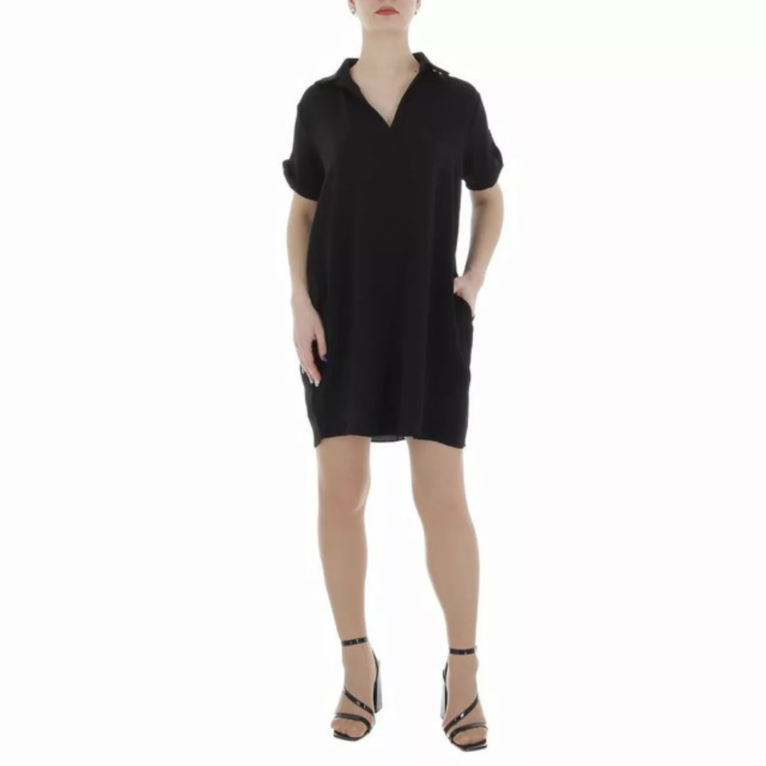 Ital-Design Tunikakleid Damen Freizeit (86164438) Kreppoptik/gesmokt Kleid günstig online kaufen