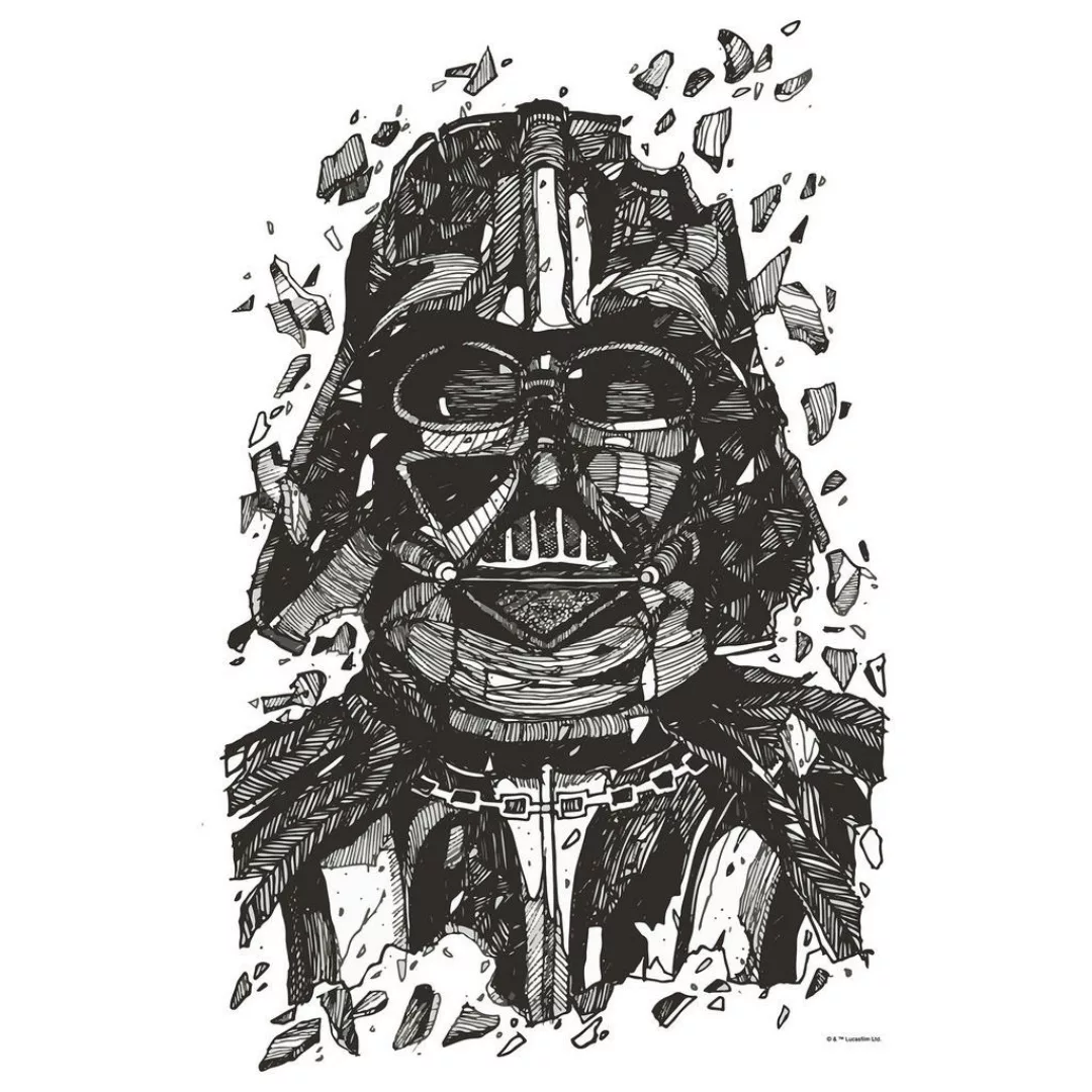 Komar Wandbild "Star Wars Darth Vader Drawing", (1 St.), Kinderzimmer, Schl günstig online kaufen