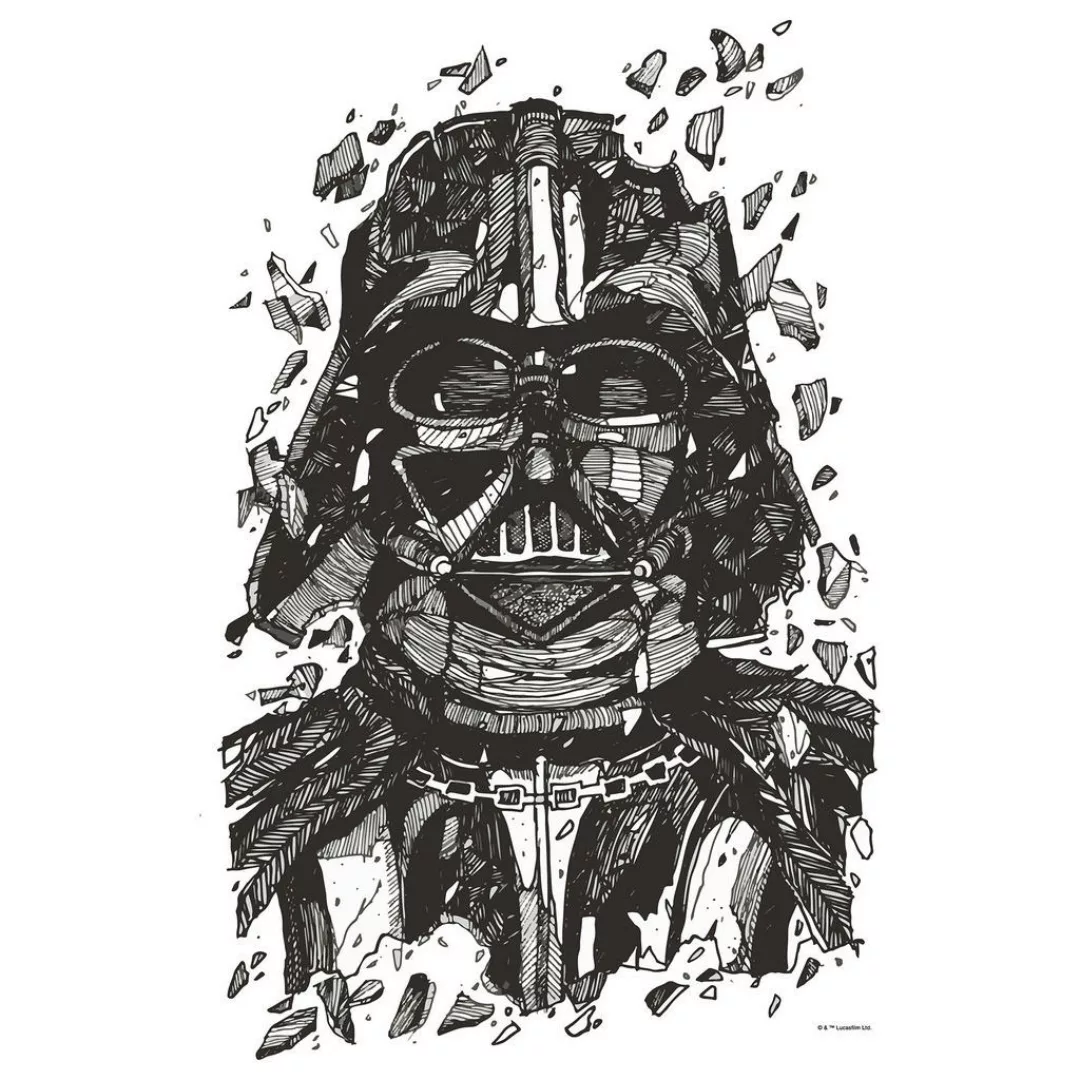 Komar Wandbild »Star Wars Darth Vader Drawing«, (1 St.), Kinderzimmer, Schl günstig online kaufen