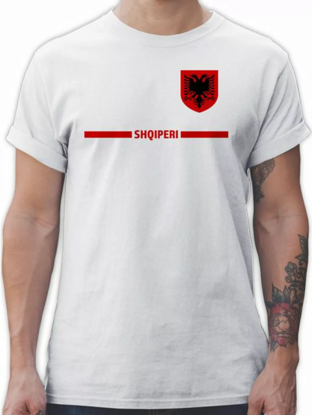 Shirtracer T-Shirt Albanien Trikot Wappen, Shqipëri mit Stolz, Albanisches günstig online kaufen