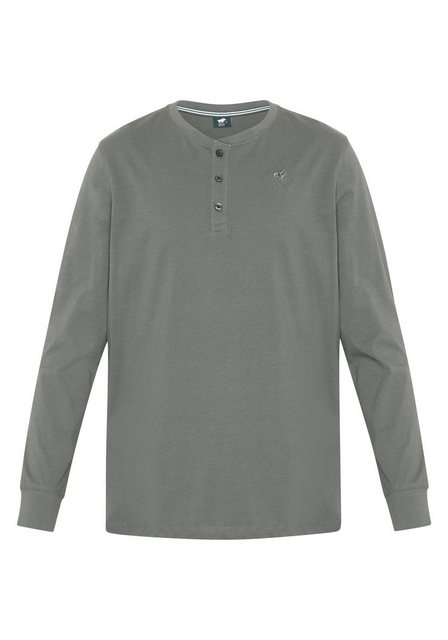 Polo Sylt Langarmshirt im Henley-Look günstig online kaufen