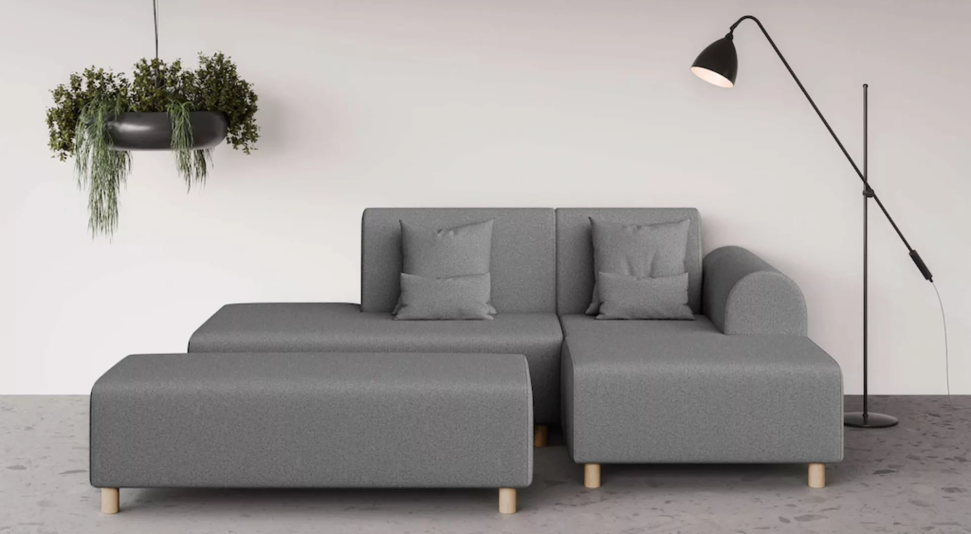 INOSIGN Ecksofa "Suyala", L-Form mit Hocker günstig online kaufen