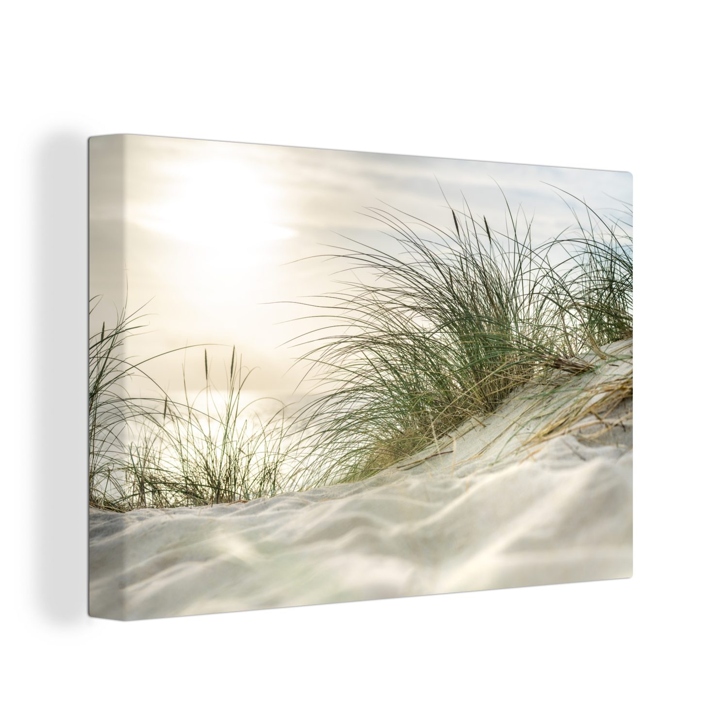 OneMillionCanvasses® Leinwandbild Wattenmeer - Dünen - günstig online kaufen