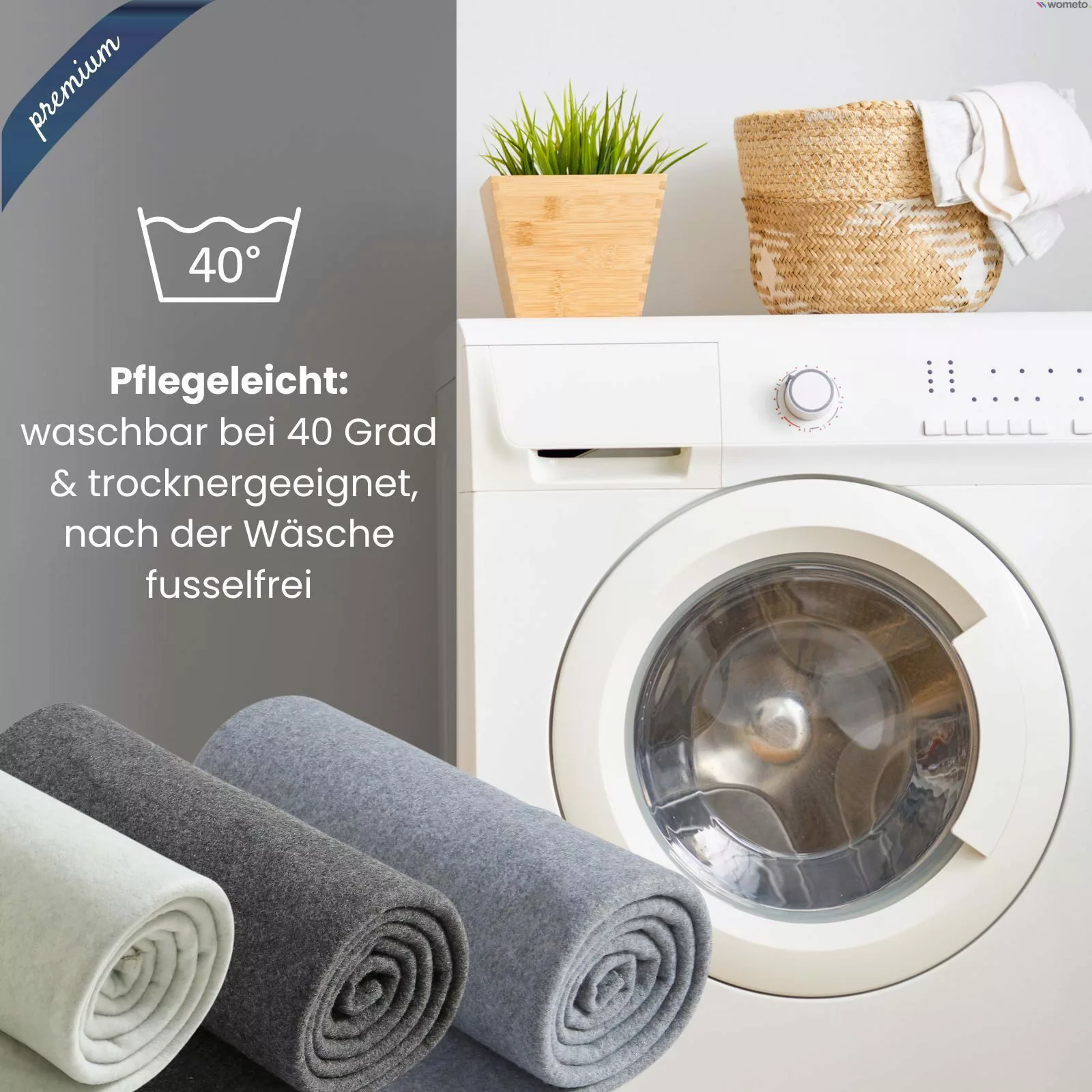 Wohndecke Premium-Fleecedecke in 2 Größen, wometo, günstig online kaufen