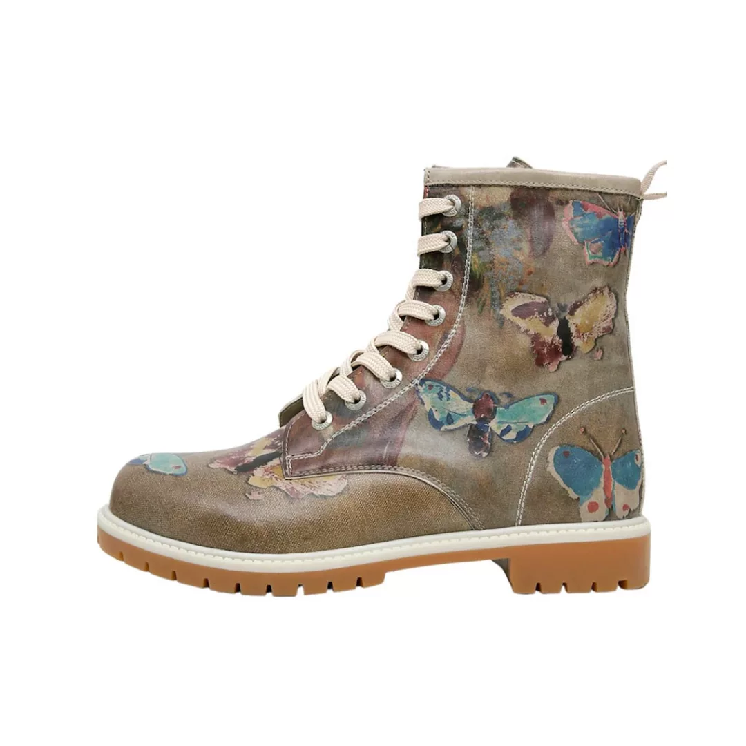 DOGO Schnürboots "Damen Boots Still Life Butterflies Vegan Damen Boots / fe günstig online kaufen