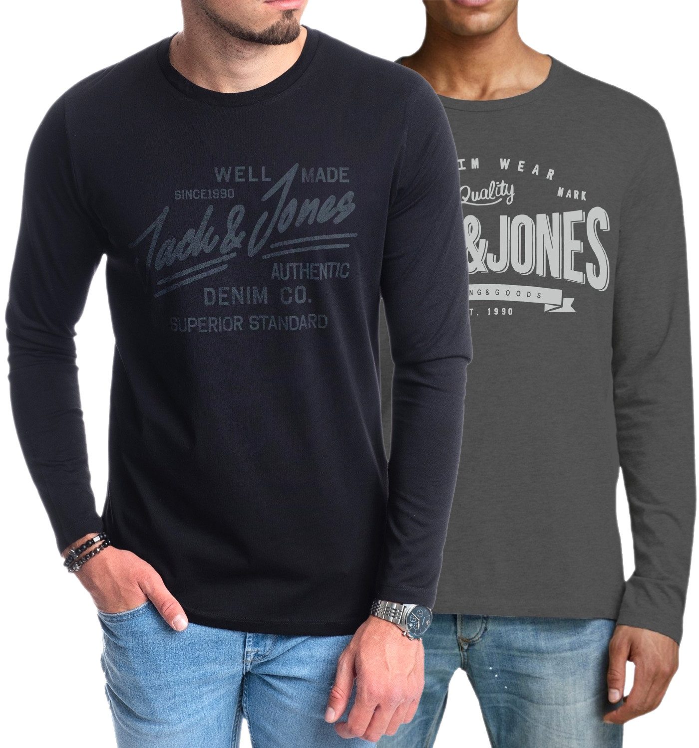Jack & Jones Langarmshirt stilvolles Regular günstig online kaufen