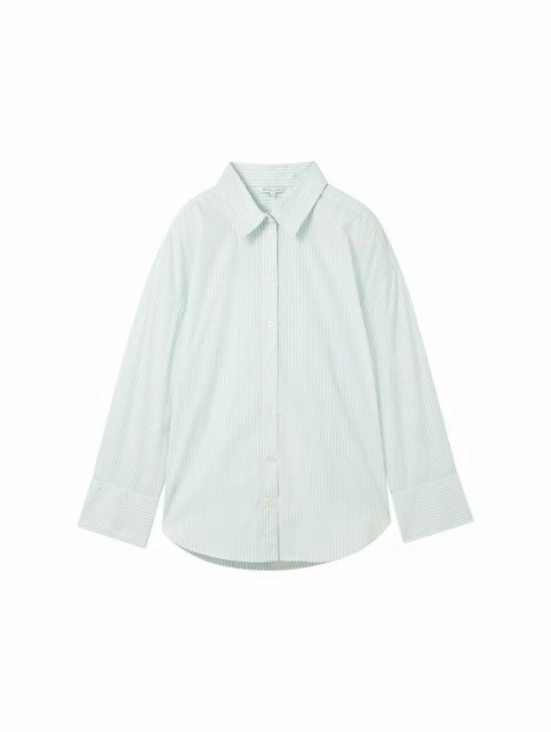 TOM TAILOR Denim Blusenshirt striped poplin shirt, blue white strripe günstig online kaufen