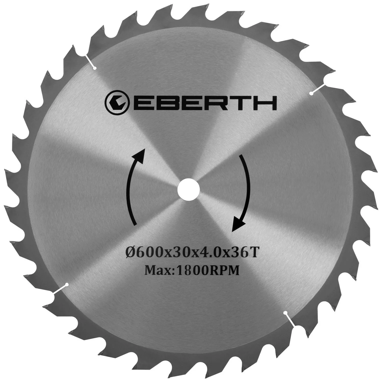 EBERTH Kreissägeblatt 600mm Durchmesser 30mm Bohrung 4,0mm Schnittbreite günstig online kaufen