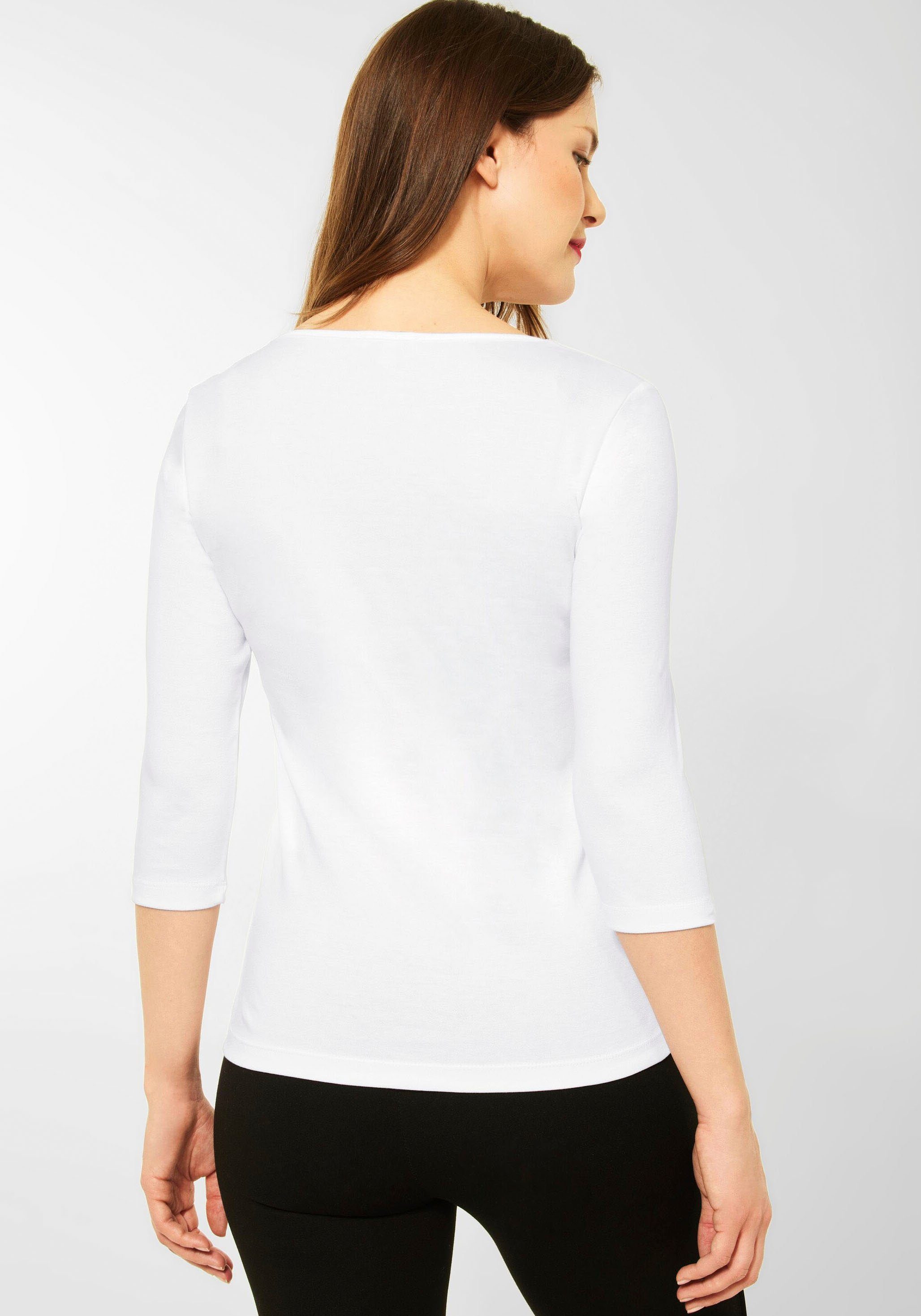 STREET ONE 3/4-Arm-Shirt, mit Rundhalsausschnitt günstig online kaufen