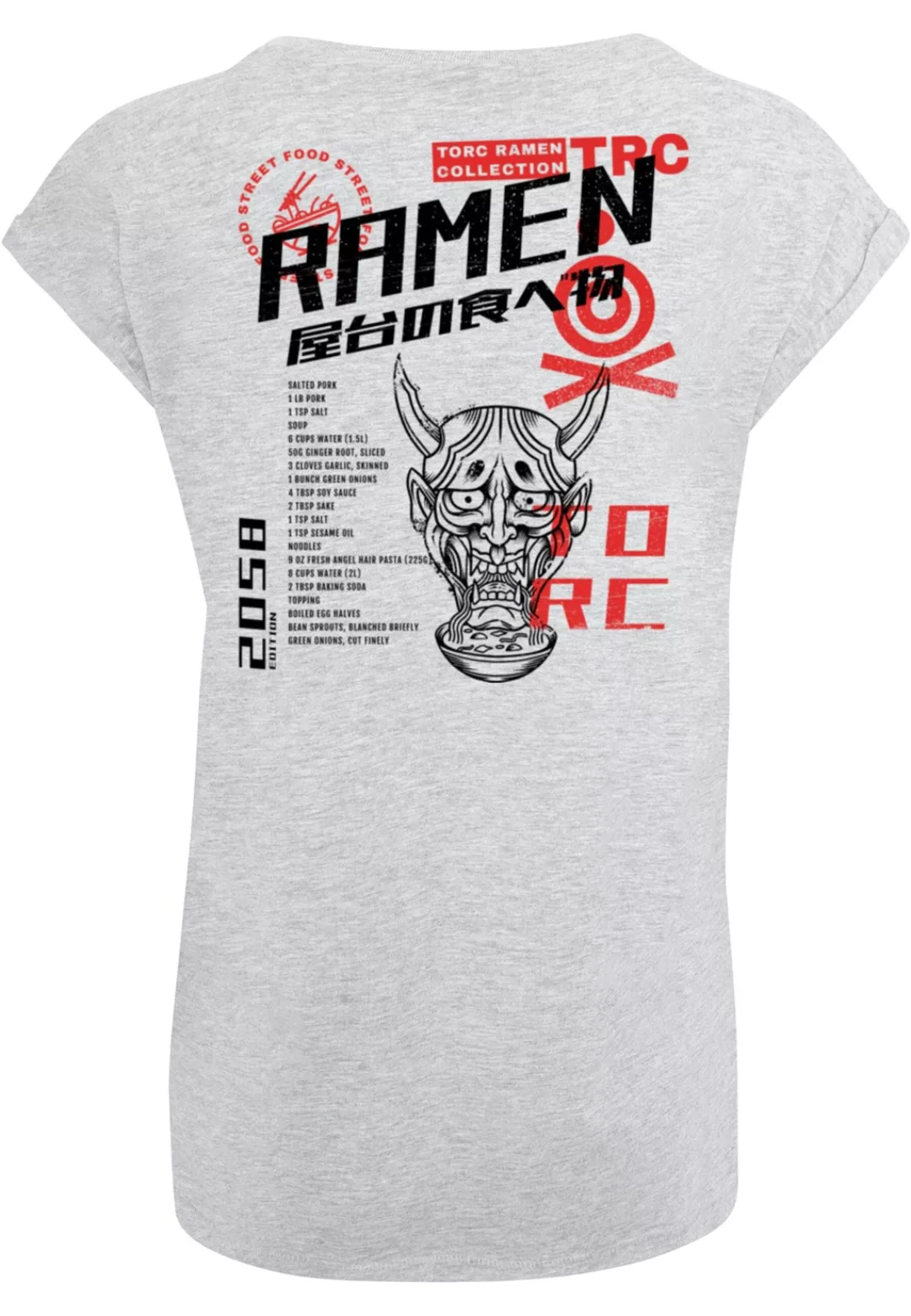 Merchcode T-Shirt "Merchcode Damen Ladies TORC - Street Food T-Shirt", (1 t günstig online kaufen