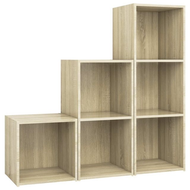 vidaXL TV-Schrank 3-tlg. TV-Schrank-Set Sonoma-Eiche Holzwerkstoff (1-St) günstig online kaufen