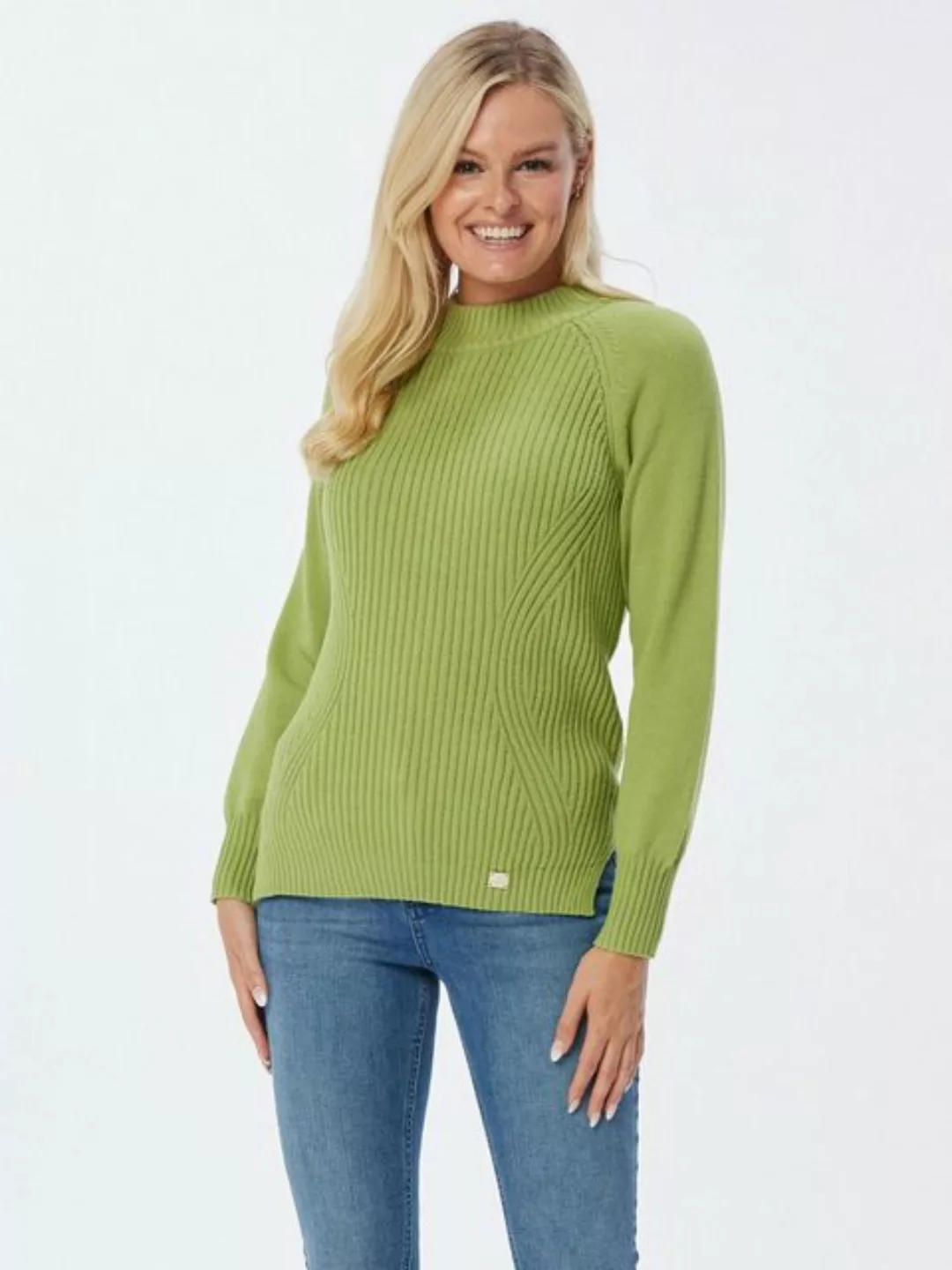 Georg Stiels Strickpullover Langarmpullover koerpernah mit Raglanärmeln günstig online kaufen