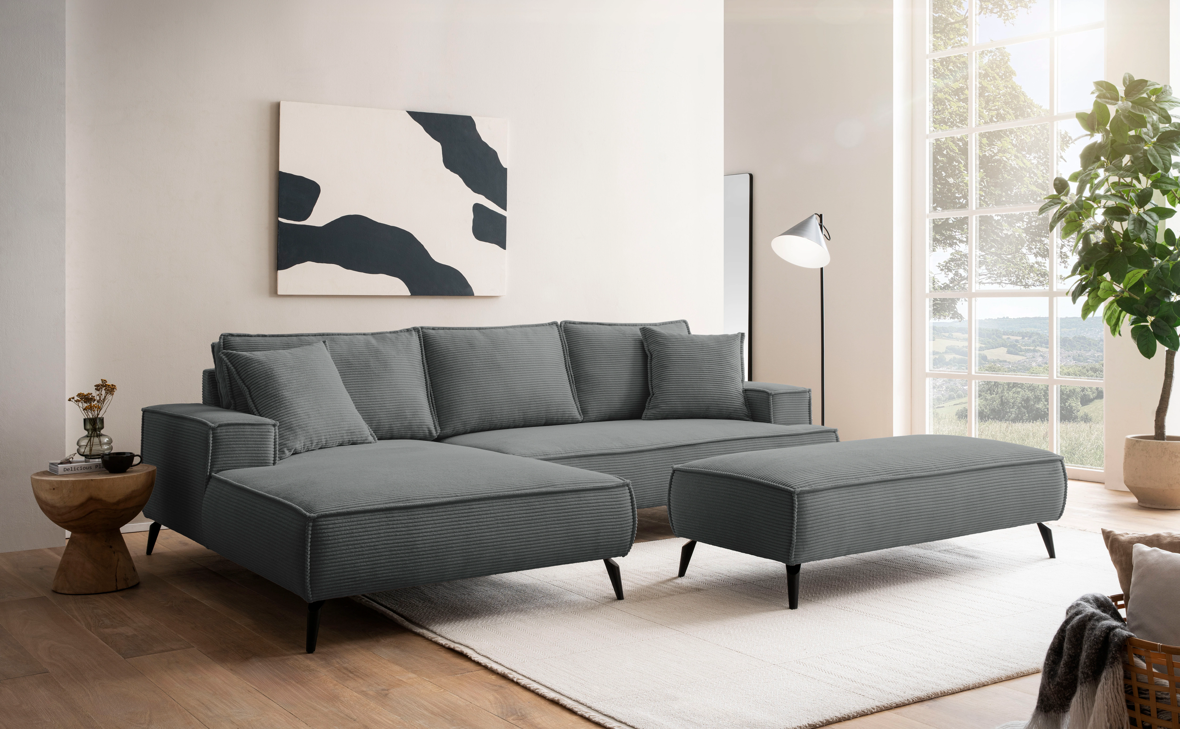 andas Ecksofa "TVINNU, L-Form in Cord, Sofa", wahlweise Recamiere rechts/li günstig online kaufen
