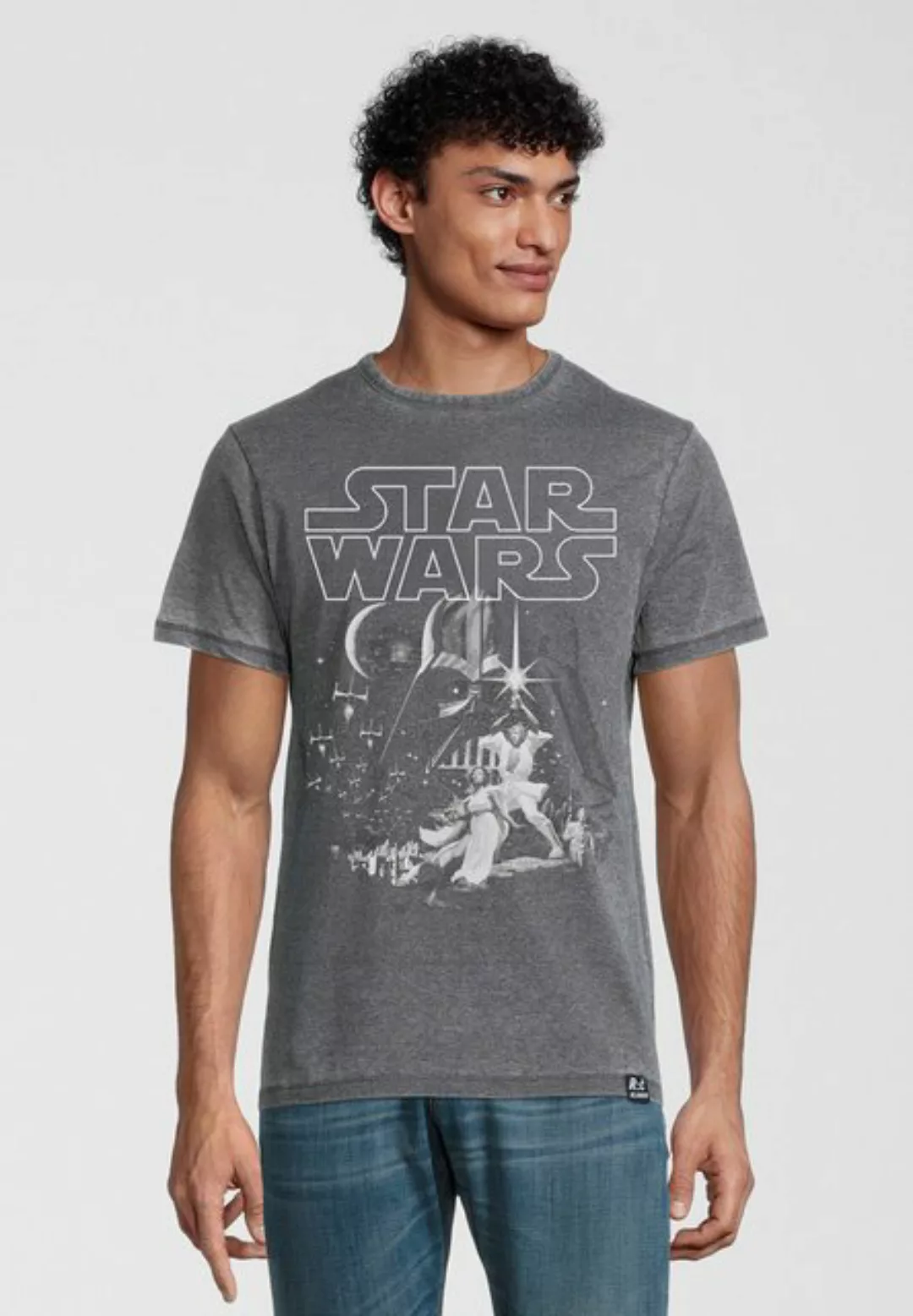 Recovered T-Shirt Star Wars Tonal Classic Poster Washed GOTS zertifizierte günstig online kaufen