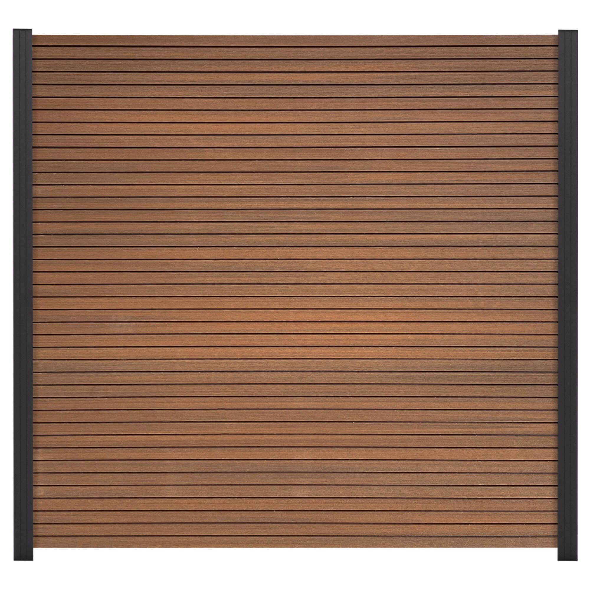 GartenLand WPC Zaun Set Shadowline ca. 180 x 180 cm Sichtschutz Steckzaun M günstig online kaufen