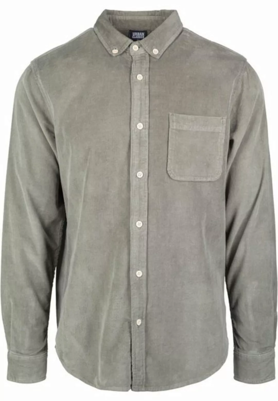 URBAN CLASSICS Langarmhemd Urban Classics Herren Corduroy Shirt (1-tlg) günstig online kaufen