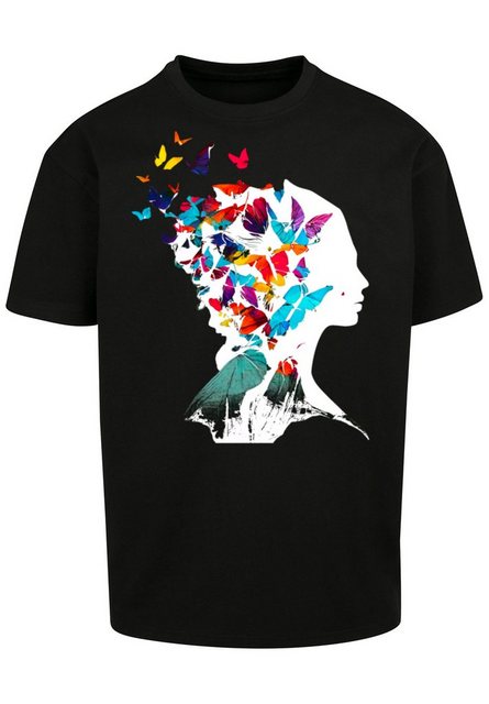 F4NT4STIC T-Shirt Schmetterling Silhouette OVERSIZE TEE Print günstig online kaufen