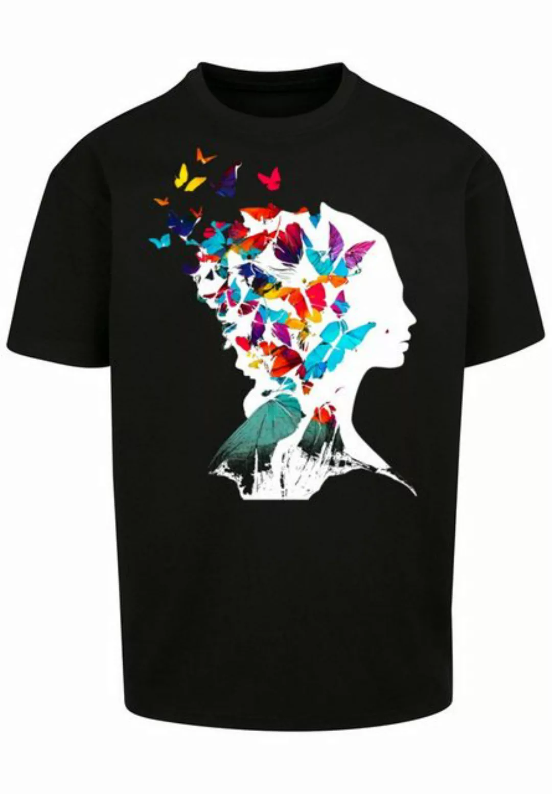 F4NT4STIC T-Shirt "Schmetterling Silhouette OVERSIZE TEE", Print günstig online kaufen