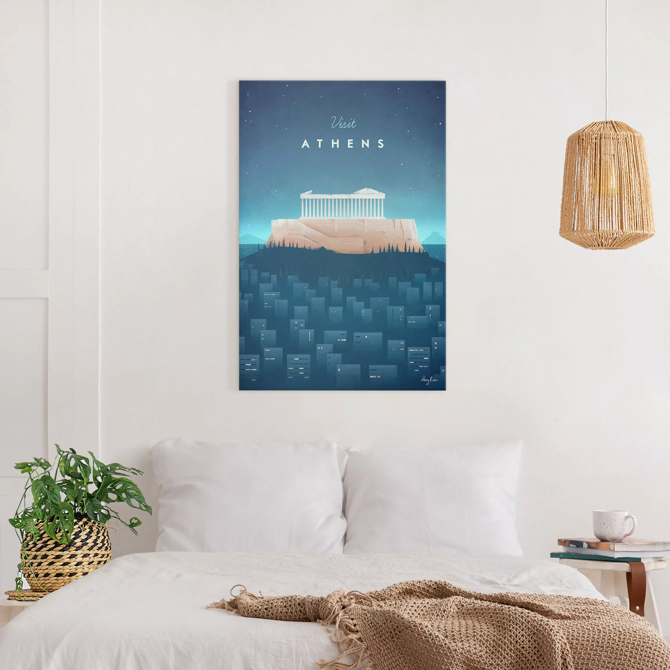 Leinwandbild Reiseposter - Athen günstig online kaufen