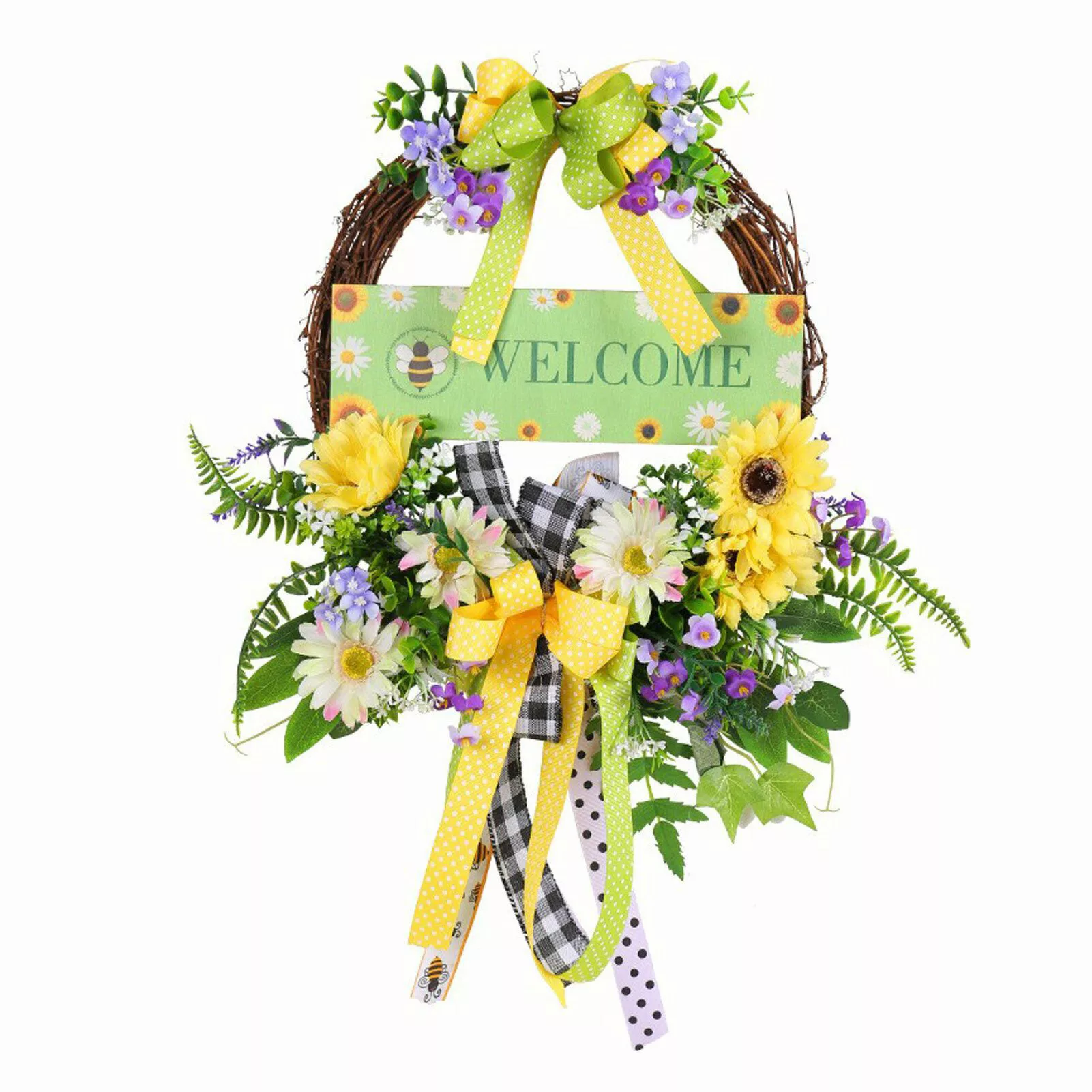 FUROKOY Dekokranz Welcome Holz Zeichen Dekoration günstig online kaufen