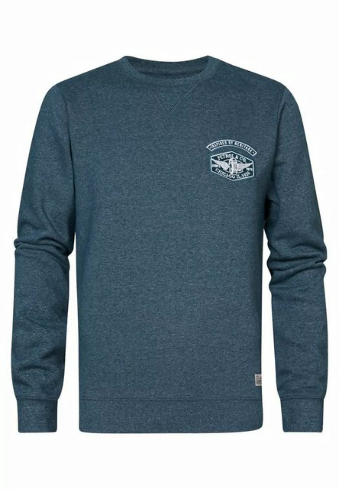 Petrol Industries Sweatshirt Pullover Hubbing Sweatshirt in Melange-Optik ( günstig online kaufen