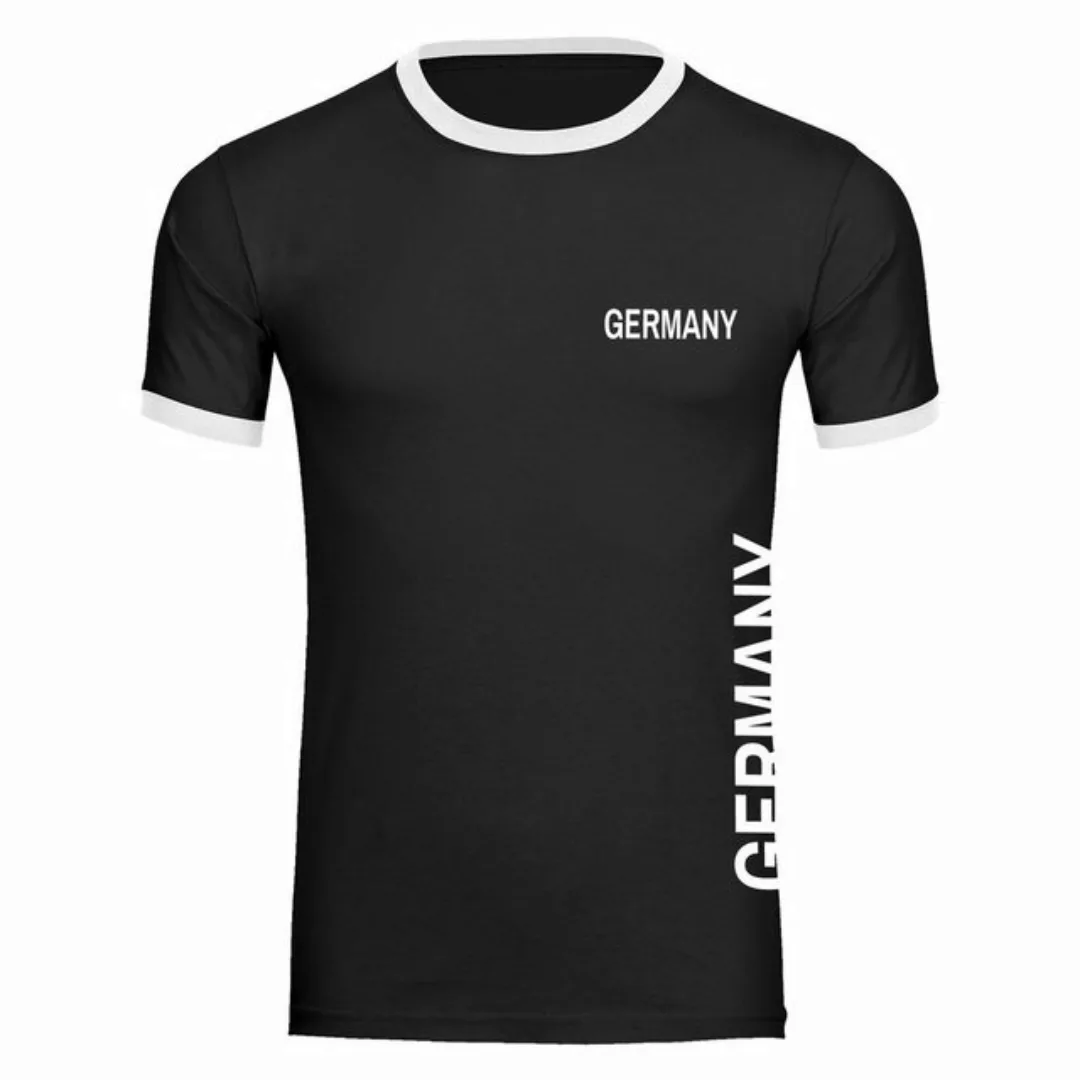 multifanshop T-Shirt Kontrast Germany - Brust & Seite - Männer günstig online kaufen