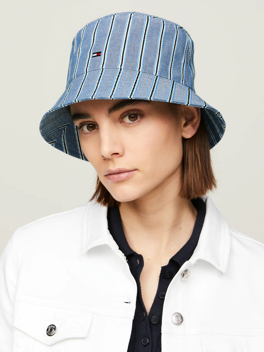 Tommy Hilfiger Sonnenhut "ESSENTIAL FLAG BUCKET HAT", modisch gestreift günstig online kaufen