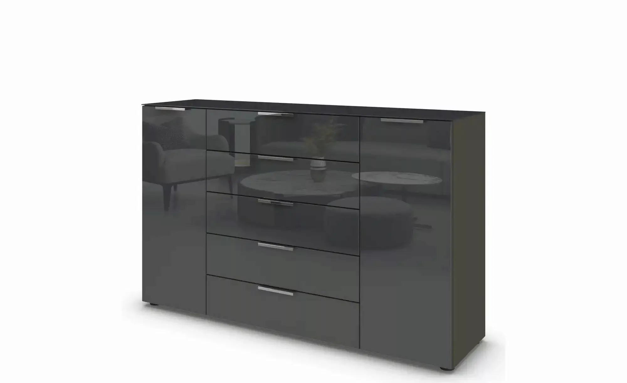 Sideboard  Flipp ¦ schwarz ¦ Maße (cm): B: 160 H: 99 Kommoden & Sideboards günstig online kaufen