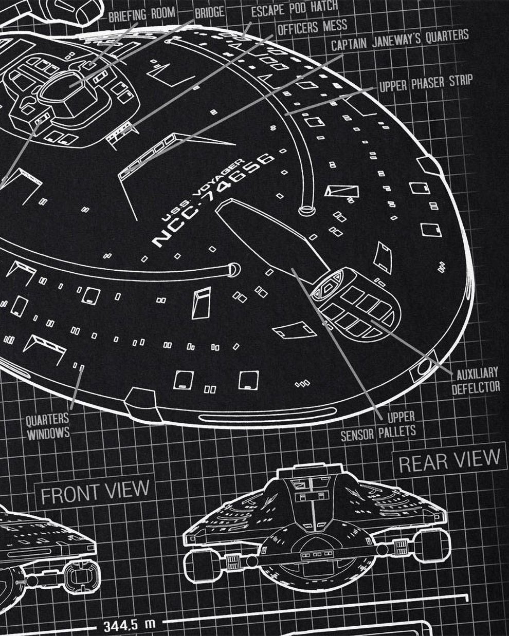 style3 T-Shirt Voyager NCC-74656 trek trekkie günstig online kaufen