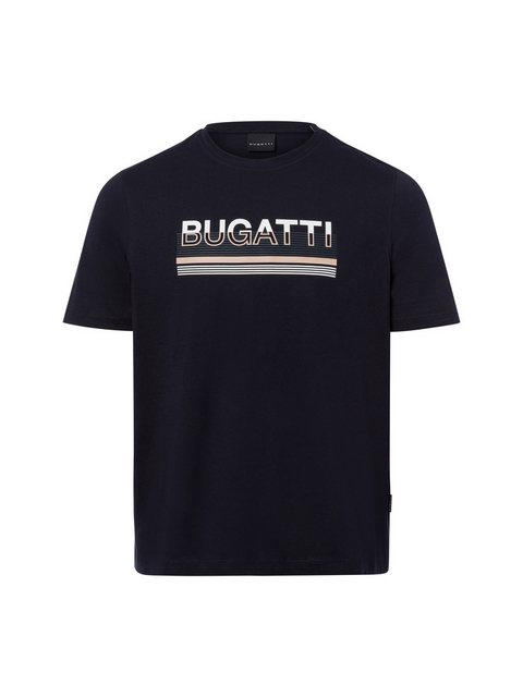 bugatti T-Shirt, mit gummiertem Logo-Print günstig online kaufen