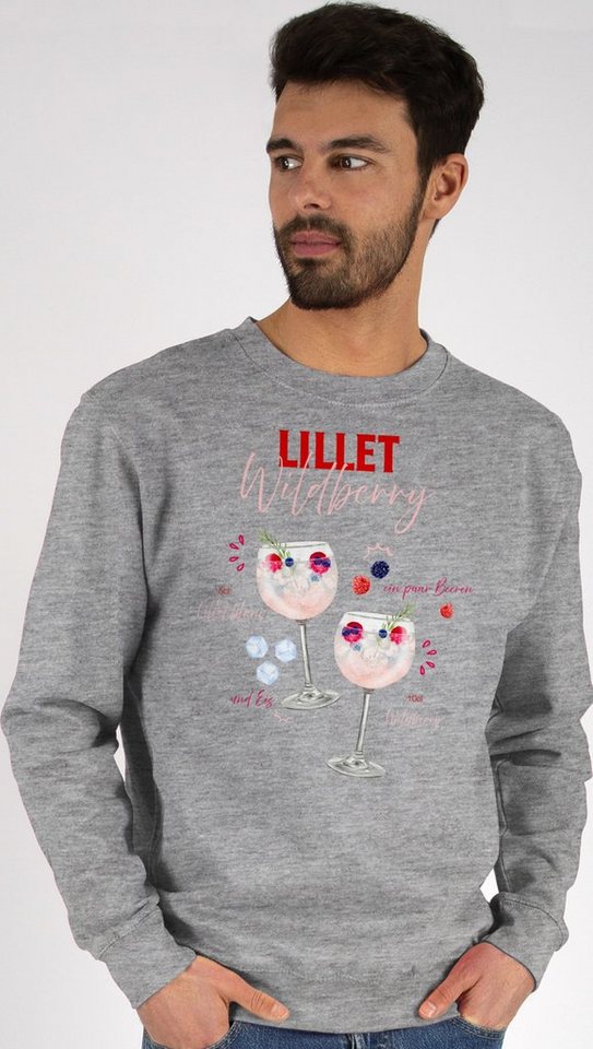 Shirtracer Sweatshirt Lillet Wildberry Rezept Lustiges Geschenk Lilletfan W günstig online kaufen