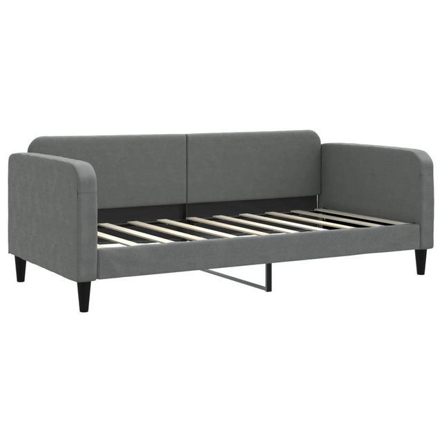 vidaXL Gästebett Tagesbett Dunkelgrau 90x190 cm Stoff Gästebett Gästecouch günstig online kaufen