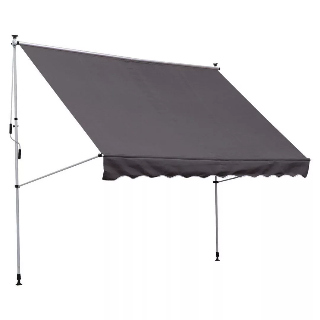 Klemm-Markise grau B/H/L: ca. 300x280x150 cm günstig online kaufen