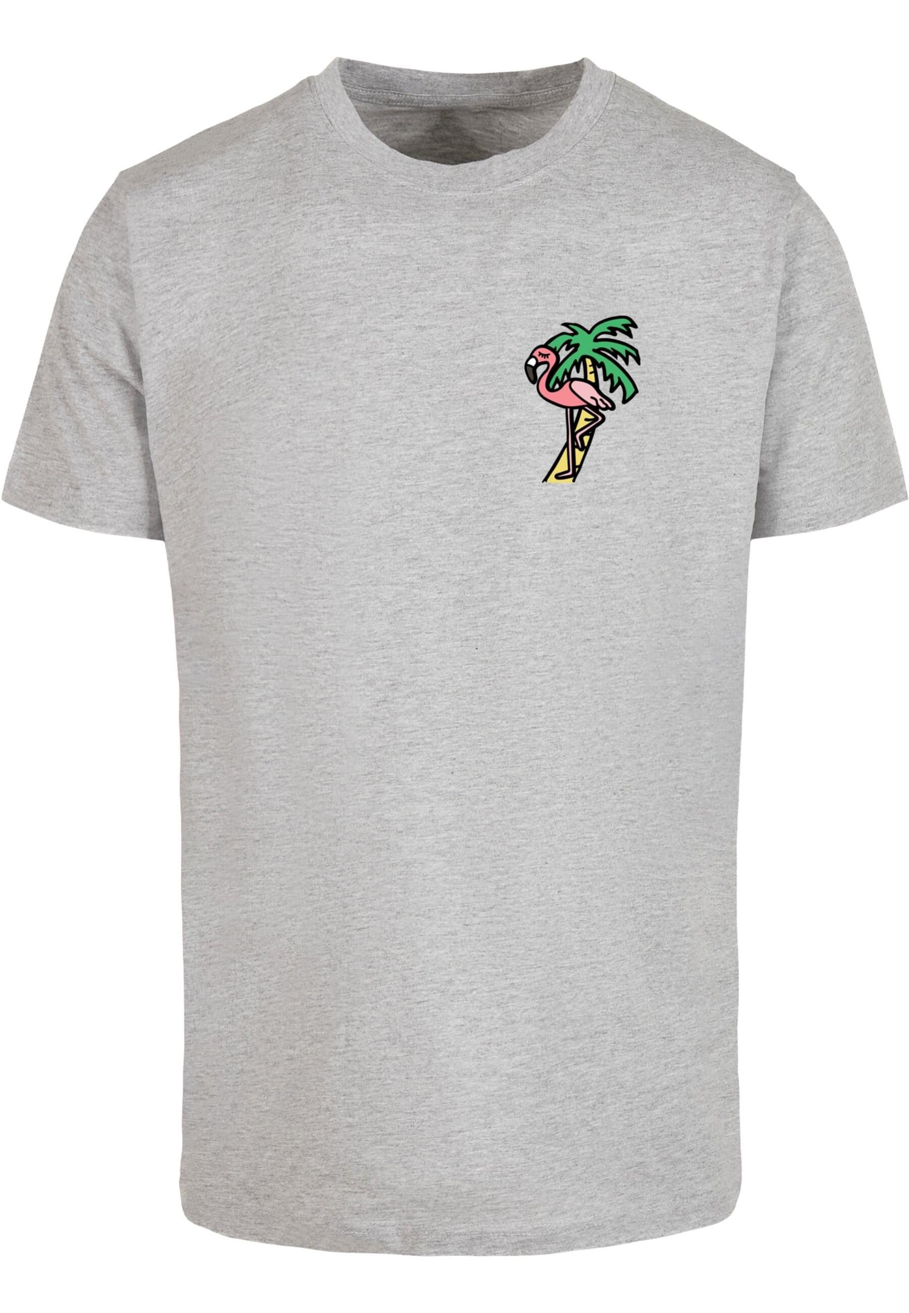 MisterTee Kurzarmshirt "MisterTee Herren Flamingo T-Shirt Round Neck", (1 t günstig online kaufen