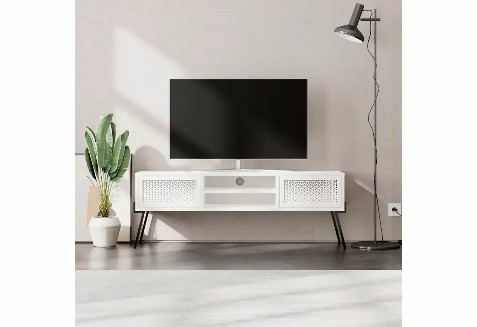 Decortie TV-Schrank Naive Moderner TV-Schrank Multimedia-Center,35,6 x 140 günstig online kaufen