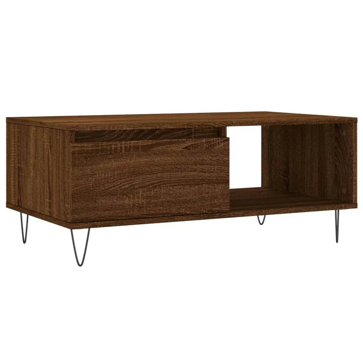 vidaXL Couchtisch Braun Eichen-Optik 90x50x36,5 cm Holzwerkstoff Modell 11 günstig online kaufen