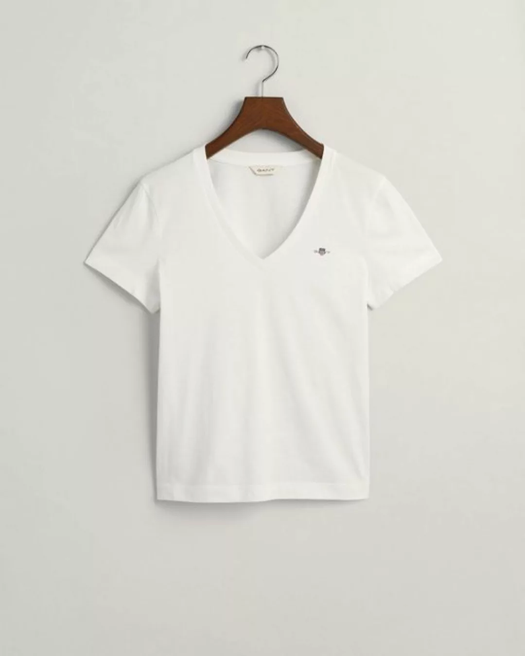 Gant T-Shirt "REG SHIELD KA V-NECK T-SHIRT", mit einer kleinen Logostickere günstig online kaufen